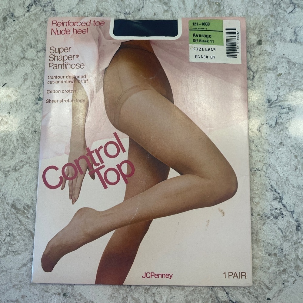 Vintage Control top super shaper pantyhose